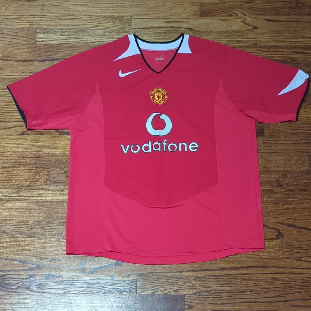 Vintage Nike Red Manchester United Soccer Jersey